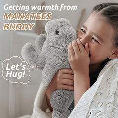 Cuckool manatee plush designed for cozy snuggles during bedtime.