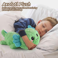 Cuckool Mint Axolotl plush bedtime-snuggle supports calm evenings for kids