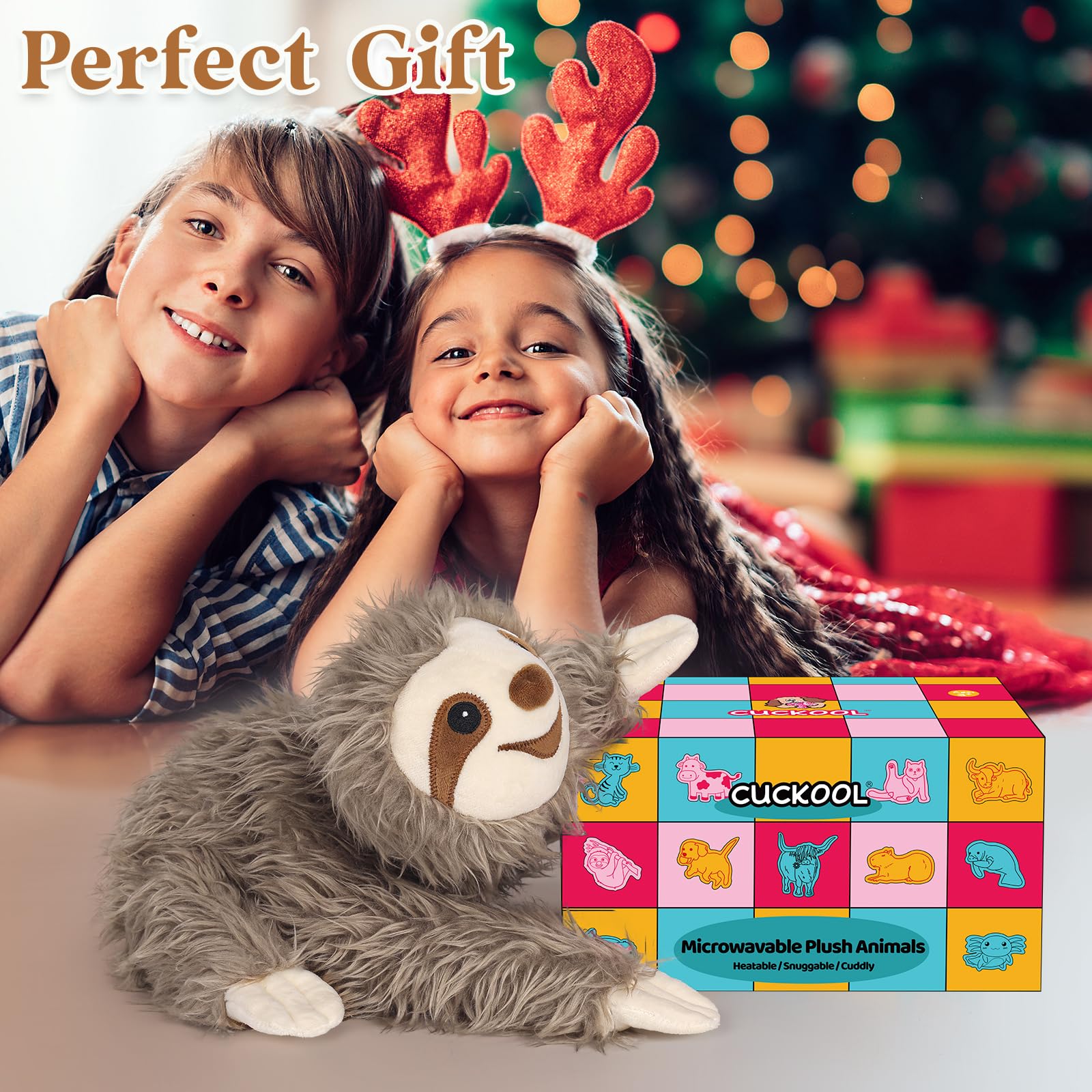 Cuckool sloth plush scented with lavender for a calming aroma