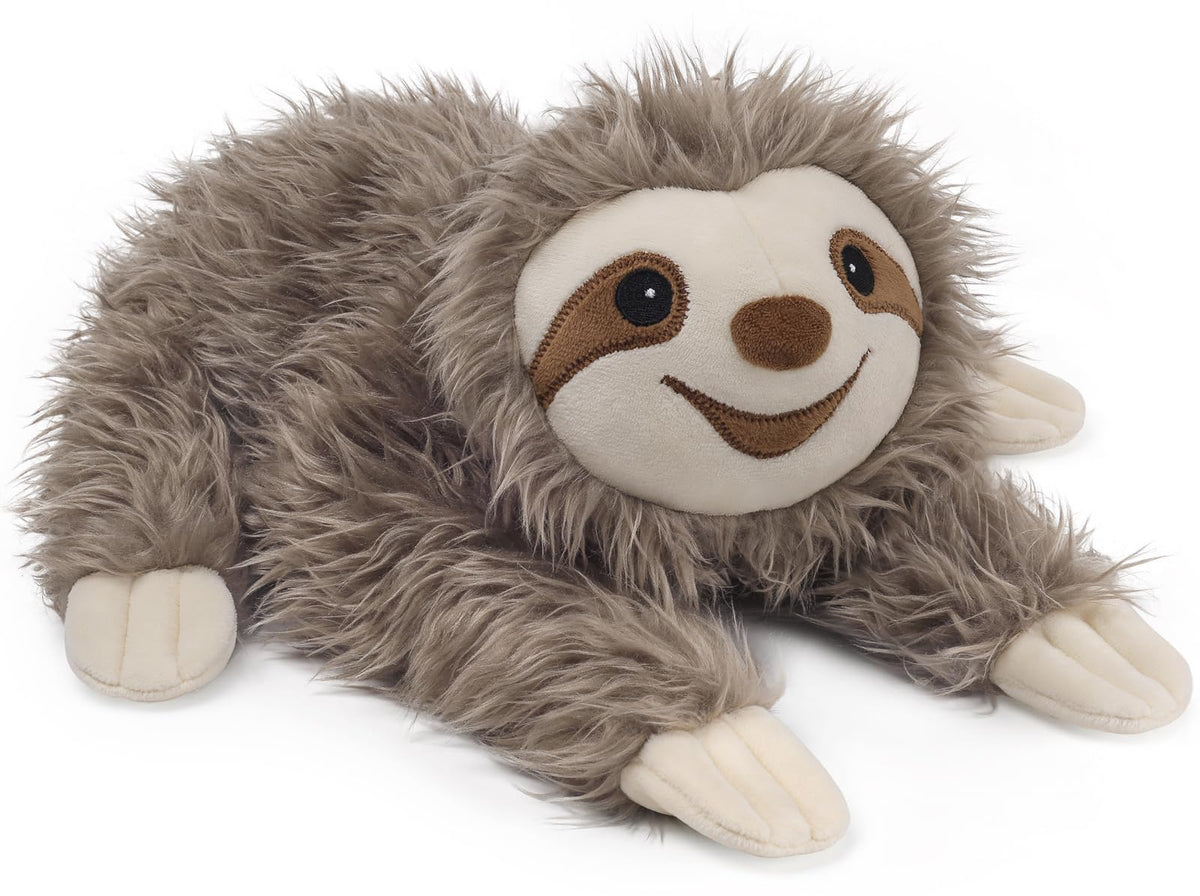 Cuckool sloth plush with soft shaggy fur for cozy snuggles