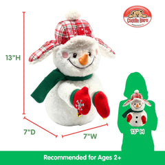 Cuddle Barn Charlie claps hands and sings for interactive holiday fun.