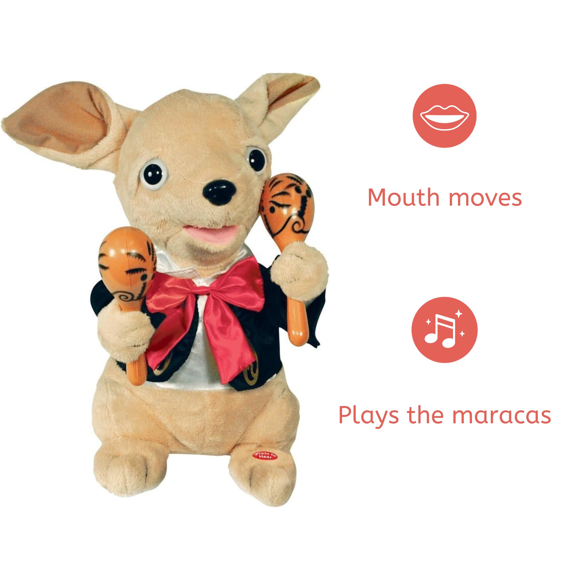 Cuddle Barn Chuey Bamba plush suitable for ages 2+
