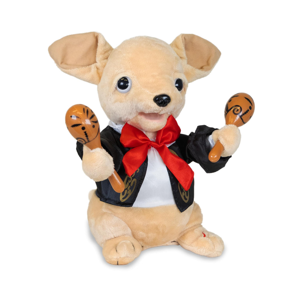 Cuddle Barn Chuey Bamba singing La Bamba invites joyful sing-alongs