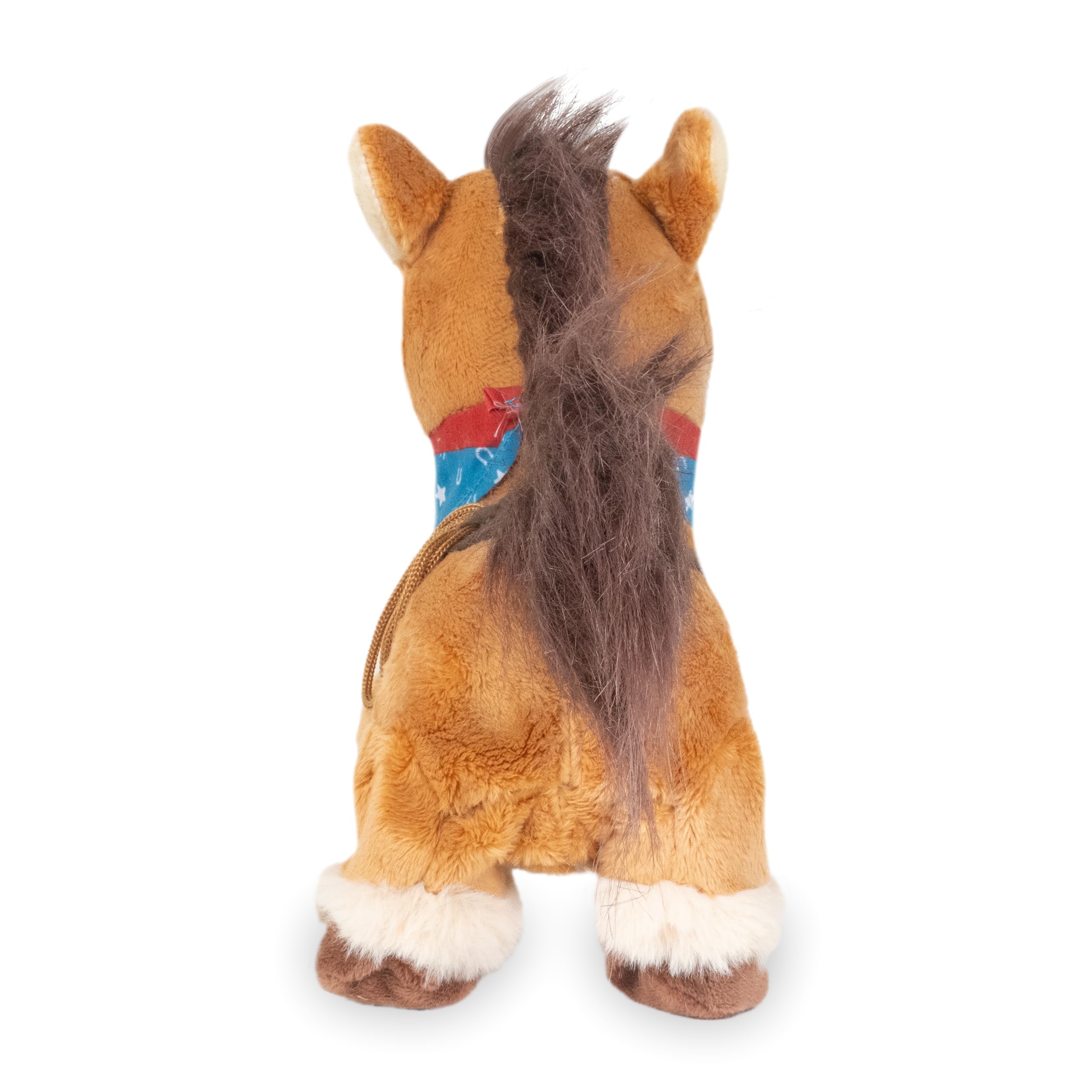 Soft polyester fabric on Colt for cuddly, gentle play