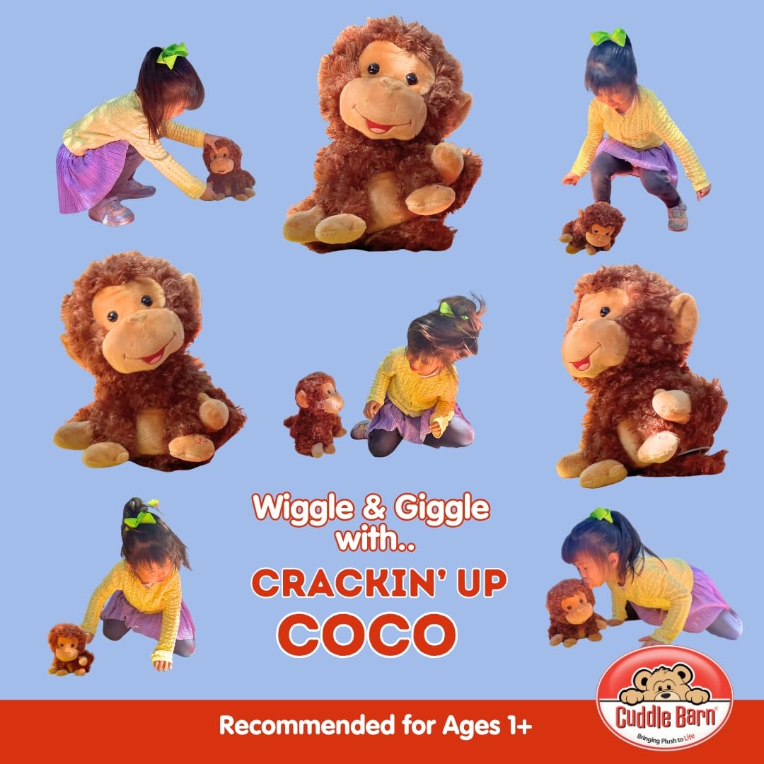 Entertaining Coco plush toy sparks active toddler play.