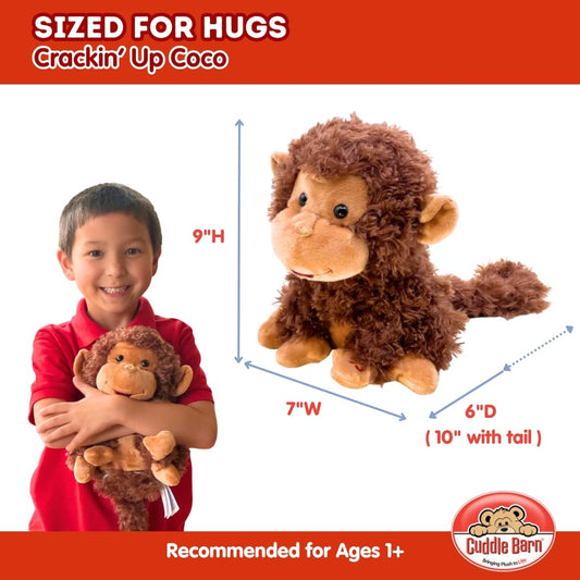 Crackin' Up Coco monkey sounds add lively pretend play.