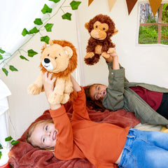 Safe for little hands with soft textures and cuddly design.