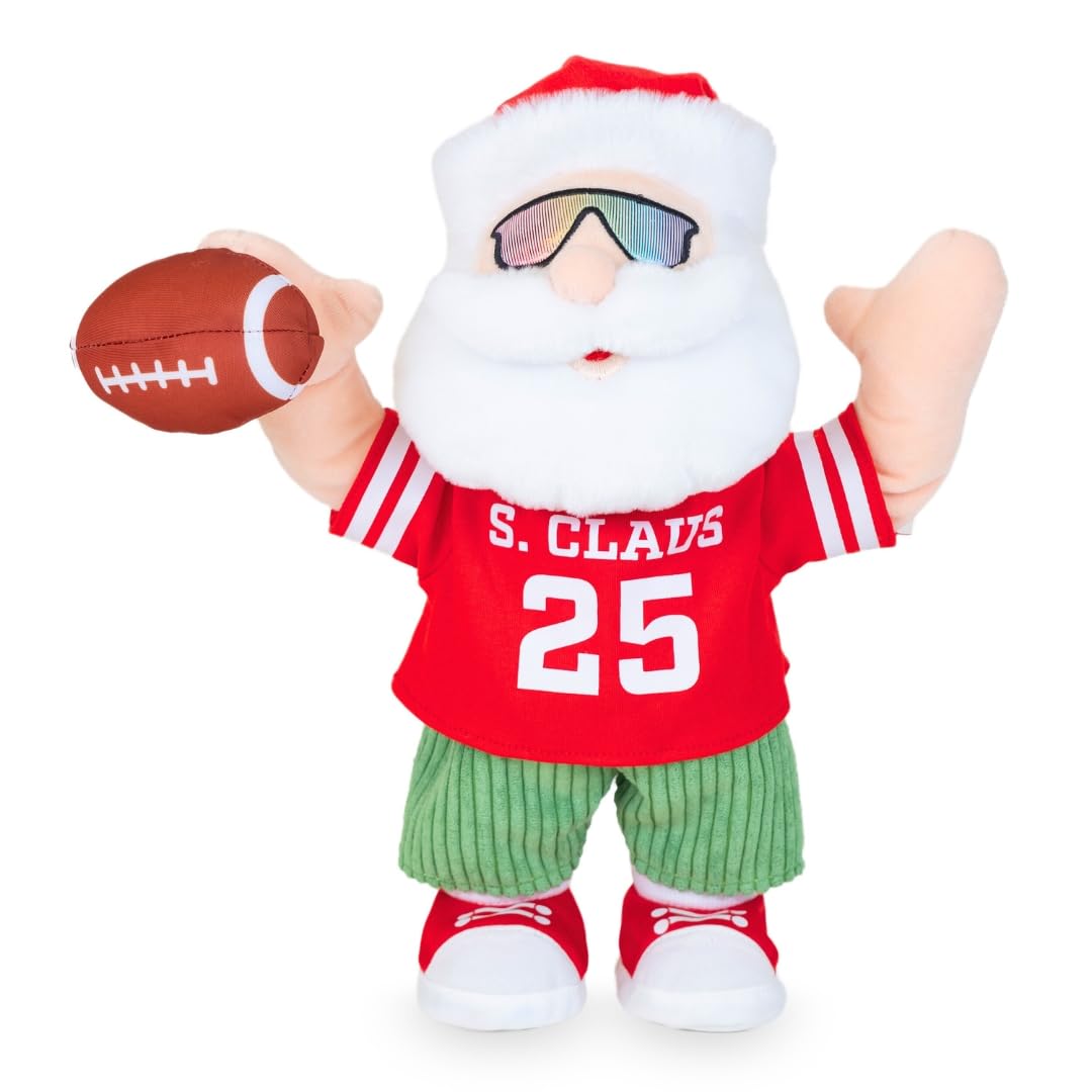 Cuddle Barn Gameday Santa packaging protects plush during transit