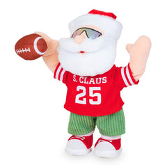 Cuddle Barn Gameday Santa ships with batteries for instant fun