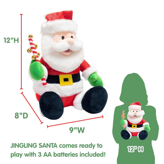 Cuddle Barn Jingling Santa sings and dances for joyful moments