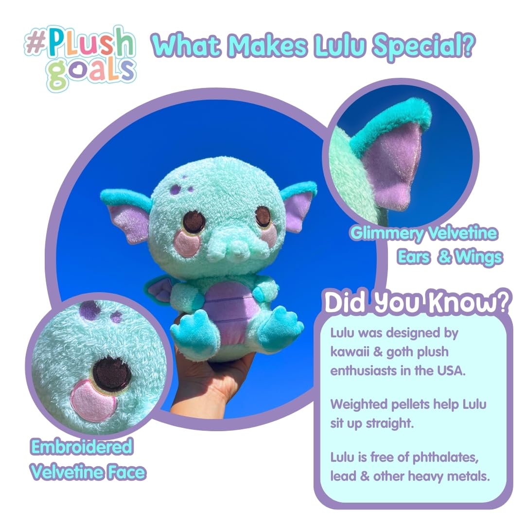 Cuddle Barn Lulu glowing eyes spark playful imagination during playtime.