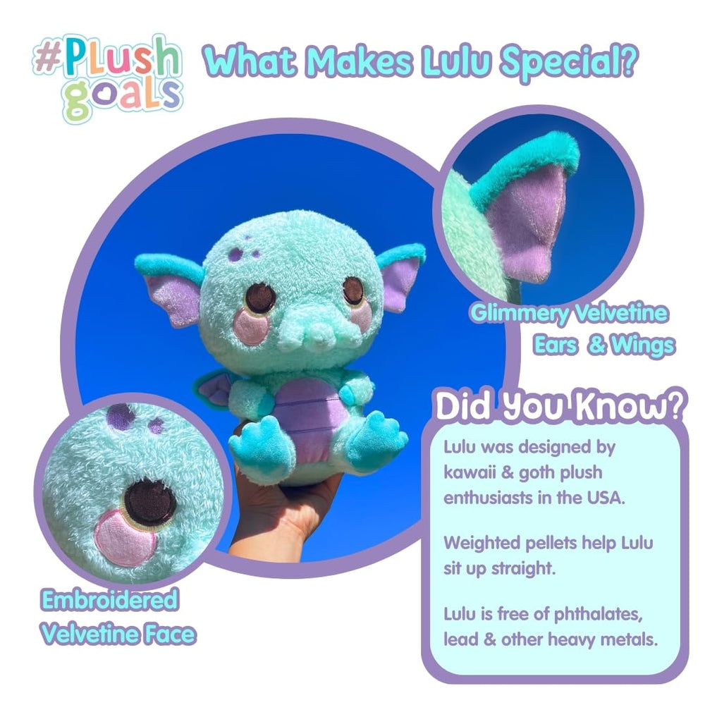 Cuddle Barn Lulu glowing eyes spark playful imagination during playtime.