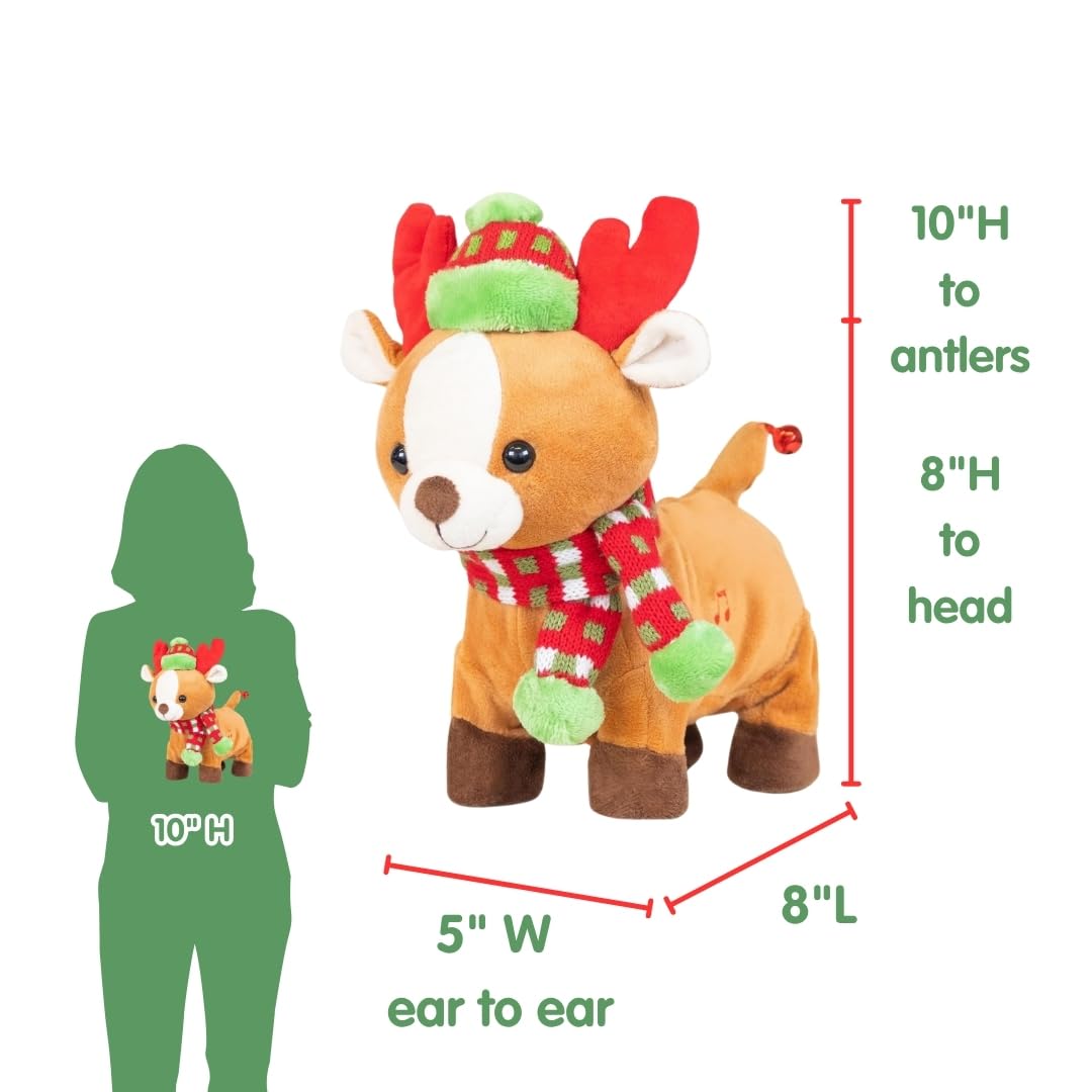 Cuddle Barn Rock & Roll Rider singing performance enhances seasonal ambiance.
