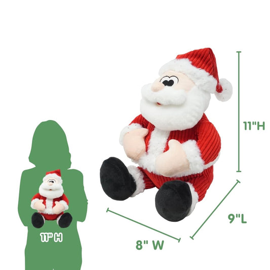 Cuddle Barn LOL Santa tummy tickle triggers joyful laughter during play.