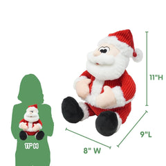 Cuddle Barn LOL Santa tummy tickle triggers joyful laughter during play.