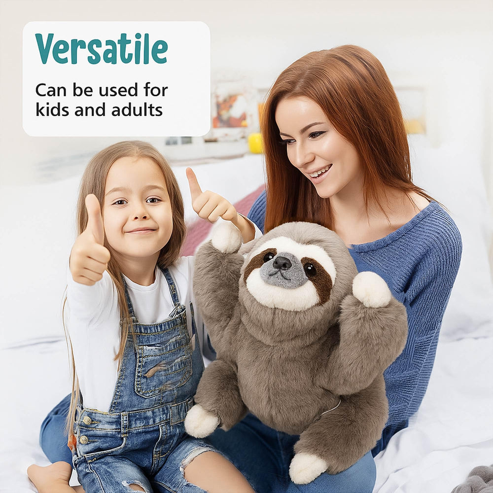 Cuddle Buds soft plush sloth suitable for kids and adults for comforting cuddles.