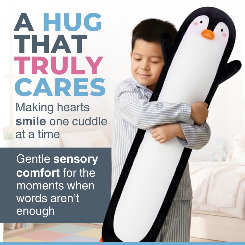 Cuddle Paws penguin plush doubles as soft nursery decor and cuddle spot