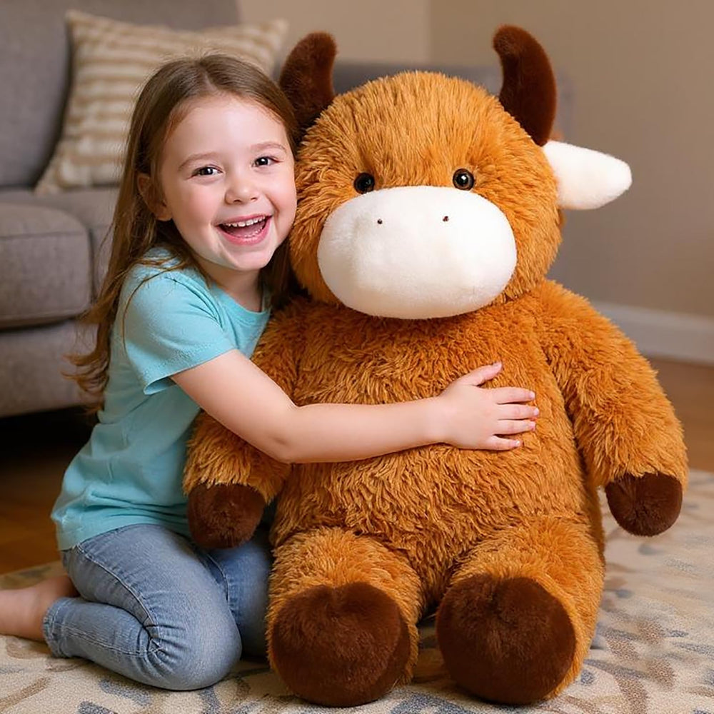 Cudhug Highland cow stuffed animal makes a memorable gift for animal lovers.