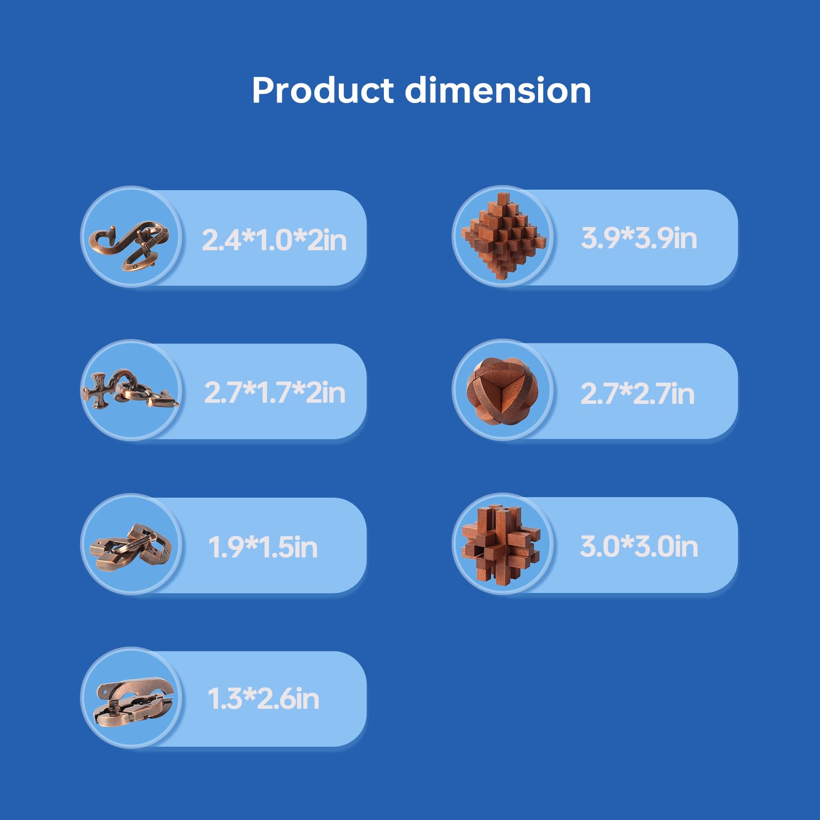 CUDNY 3D wooden and metal puzzle set offers satisfying assembly challenges.