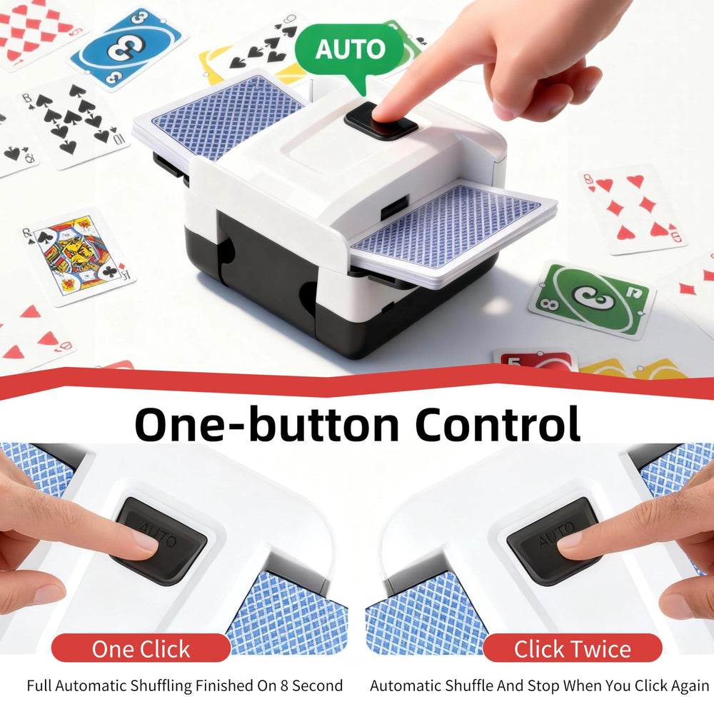 CUIYKAI Shuffler drawer storage keeps cards neatly organized after use.