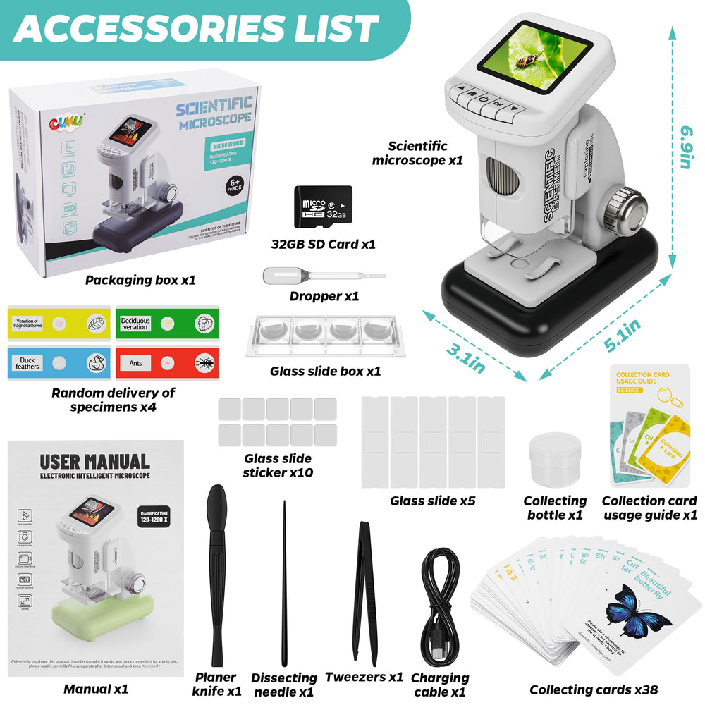 CUK-U compact, portable microscope for curious kids on the go.