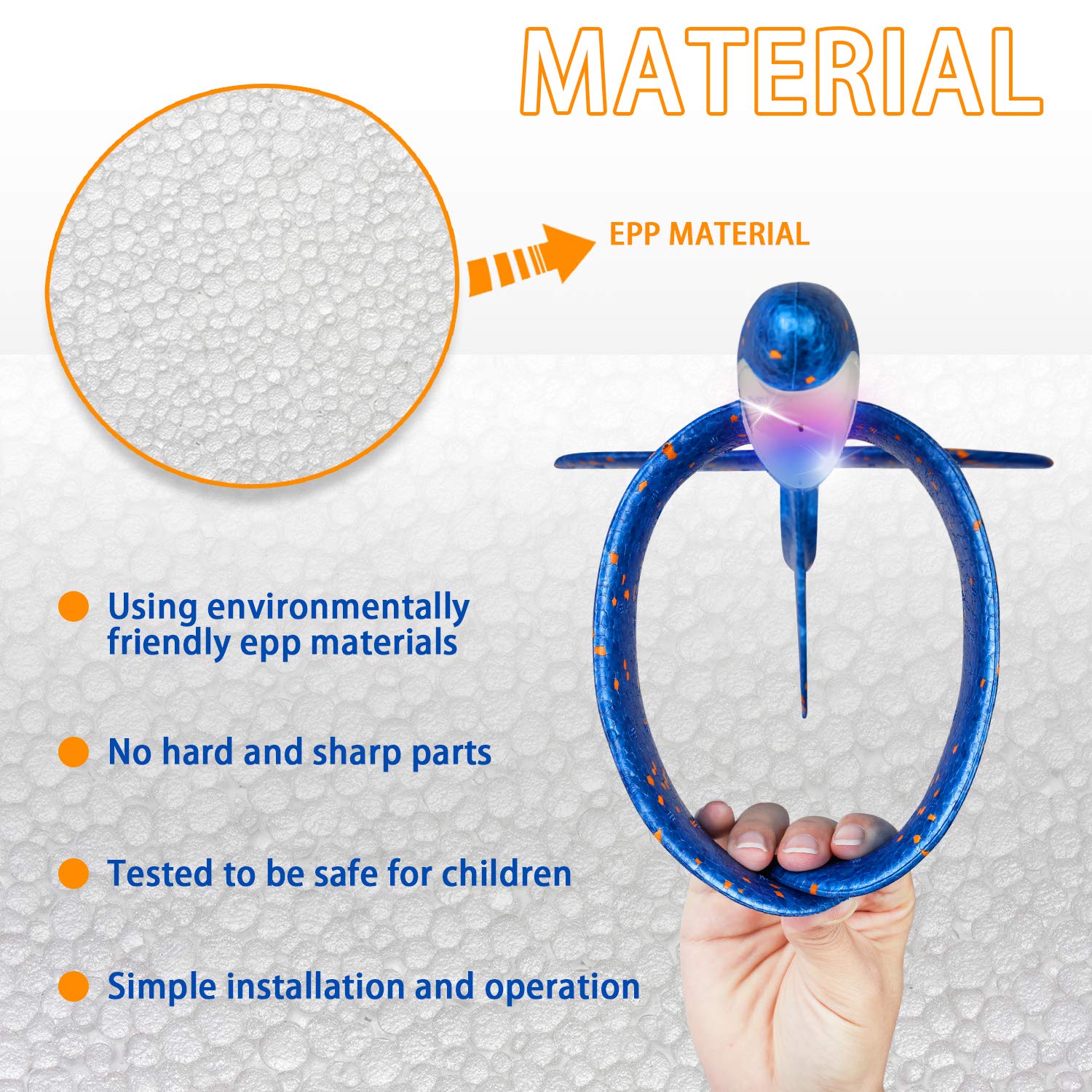 CUKU foam airplane pack of two colorful and durable for kids