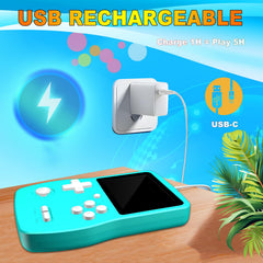 CULAGEiMi handheld with 139 built-in games for varied play