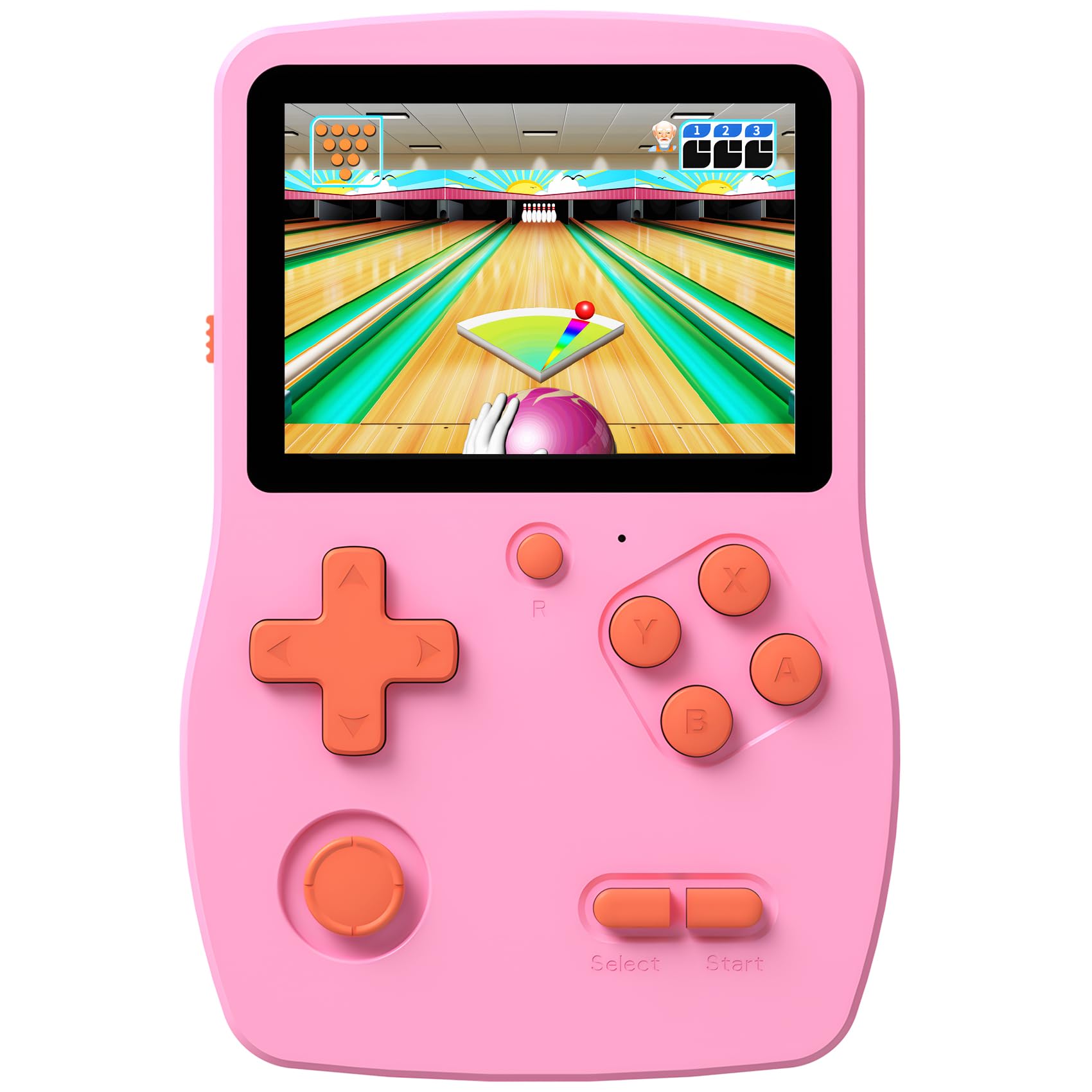 CULAGEiMi 32-bit handheld pink front view ideal for kids retro gaming on the go.