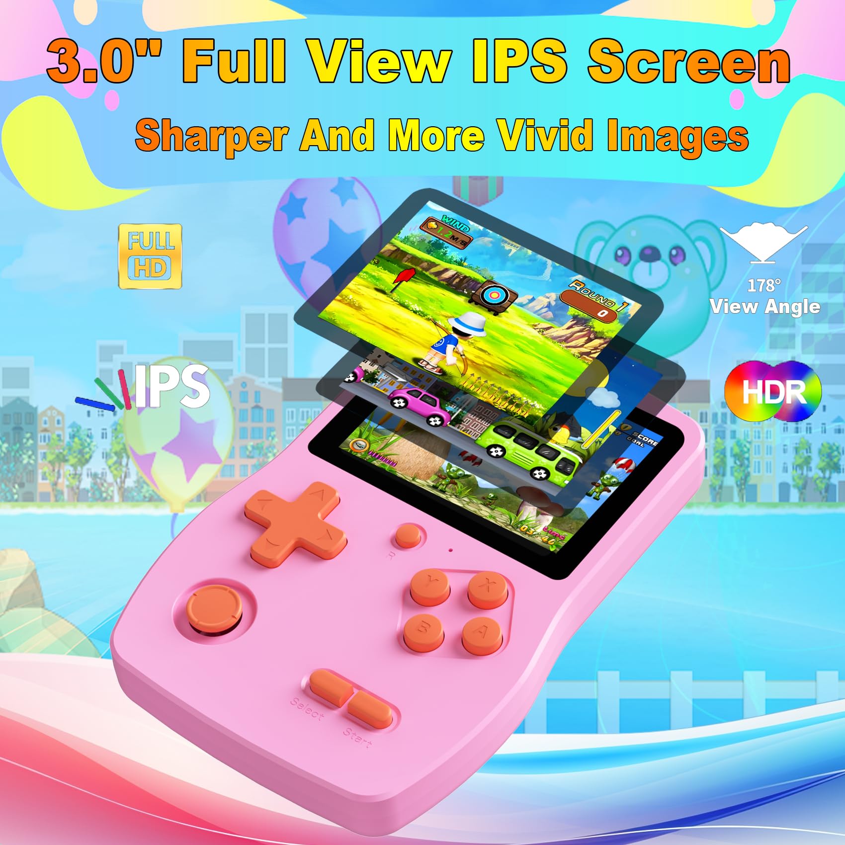 CULAGEiMi 3.0-inch IPS display delivers vivid colors and wide viewing angles.
