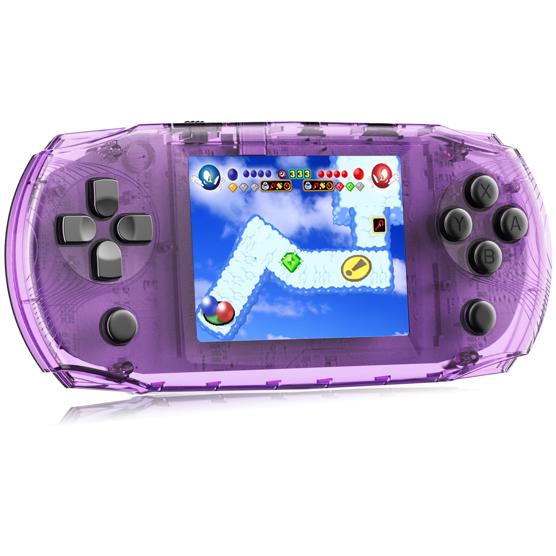 CULAGEiMi handheld console purple front view for portable retro gaming on the go
