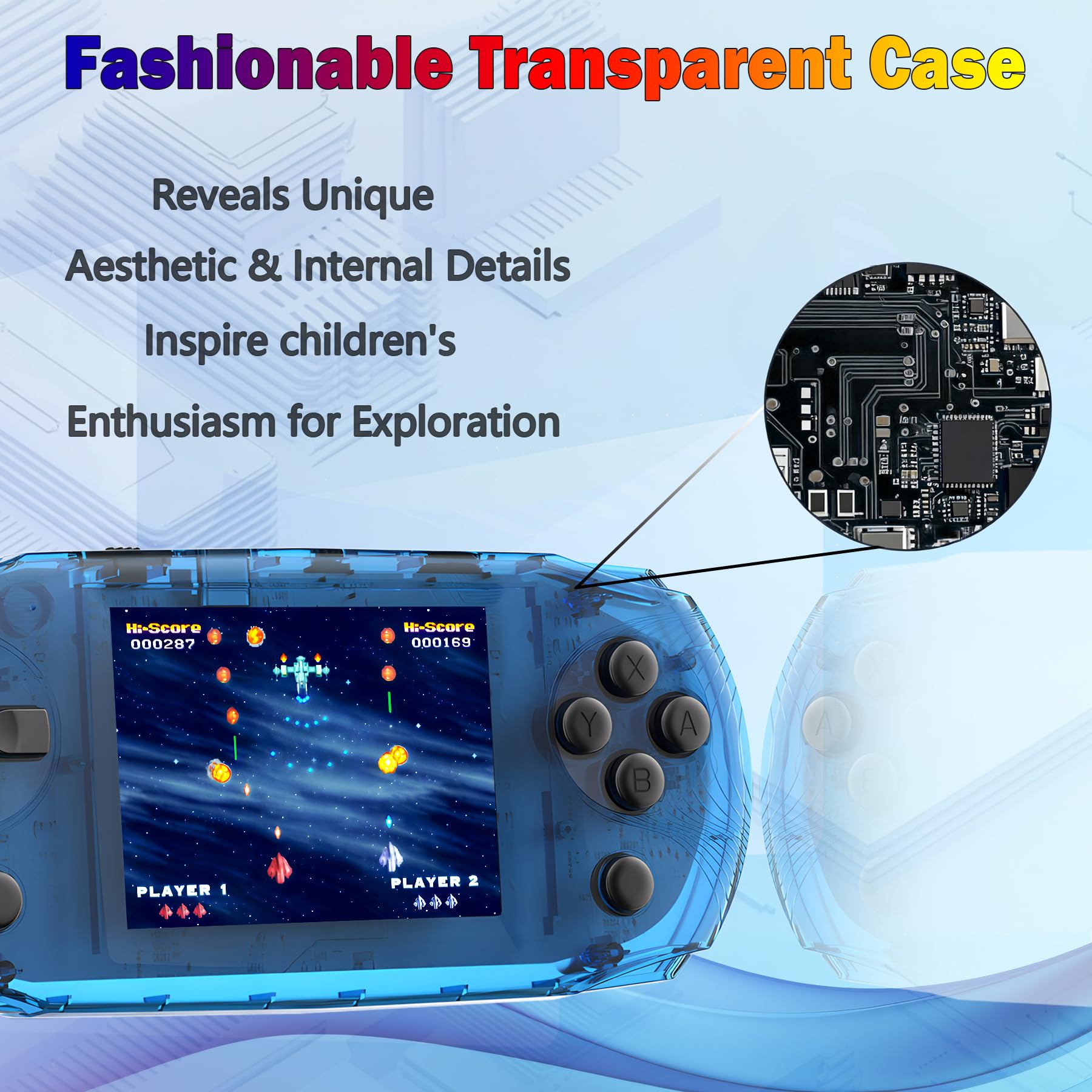 CULAGEiMi handheld console volume scroll for easy sound control.