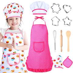 Cunhill white cupcake-design apron supports fun role-play in the kitchen