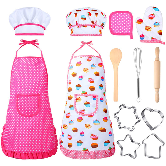 Cunhill pink polka-dot chef hat boosts imaginative play for kids