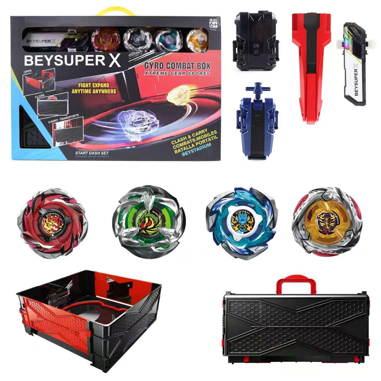 Cunjxtan Burst Gyro all-in-one battle arena in portable setup for quick battles