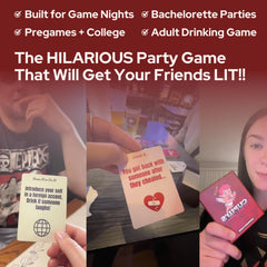 Cupid's Card Games dice and cards in action for challenges