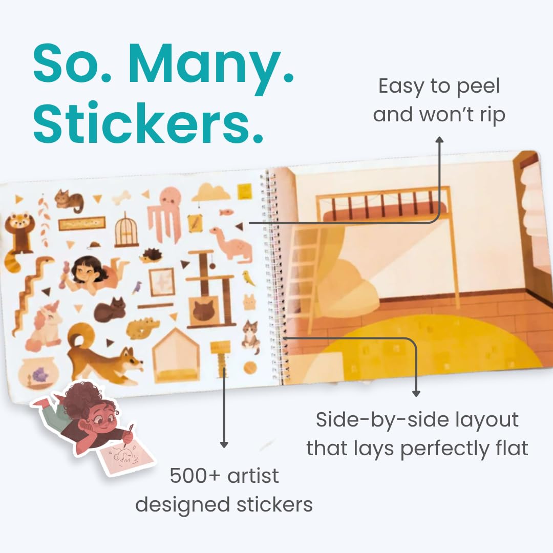 Cupkin All The Rooms scene preview showing 12 imaginative rooms for pretend play