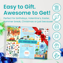 CUPKIN All Around Town travel-friendly activity book offers mess-free entertainment.
