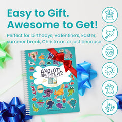 Cupkin Axolotl Sticker Book travel ideas — compact activity for car trips and planes.