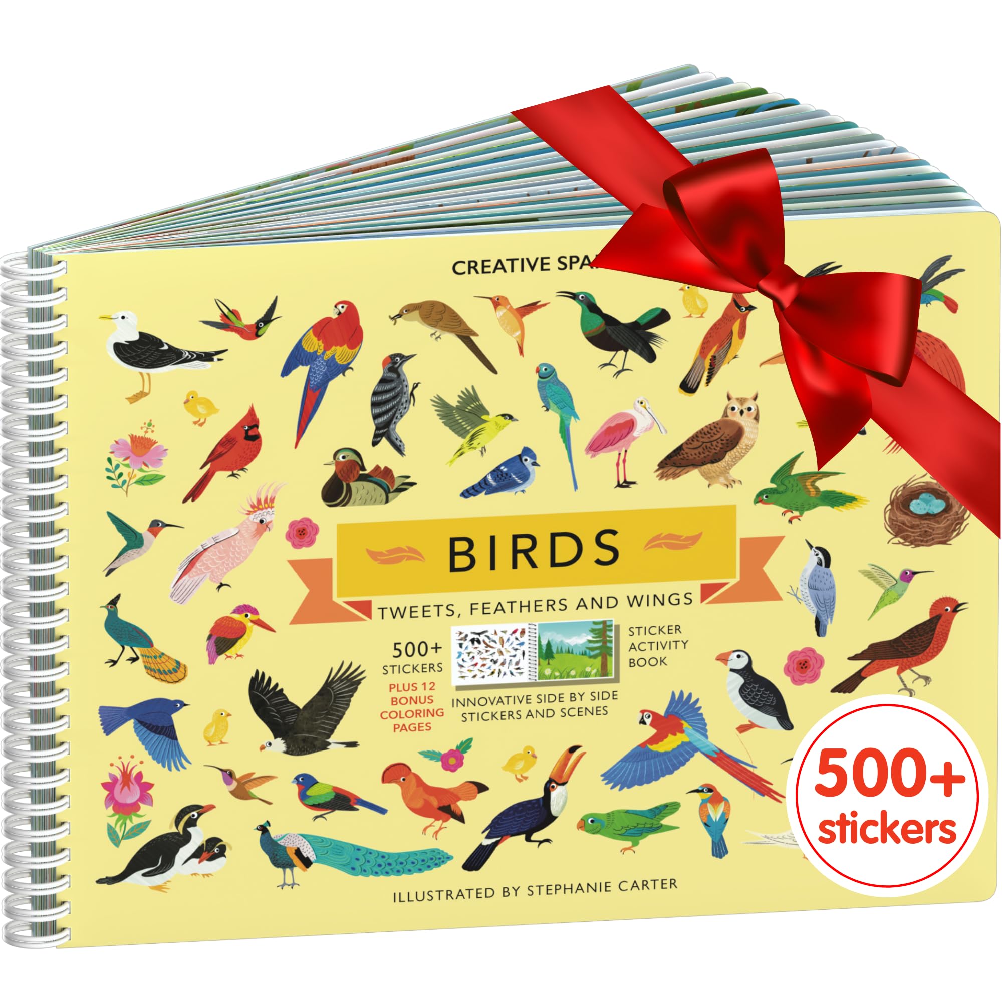 Cupkin Bird Sticker Book cover featuring bright art for curious young travelers.
