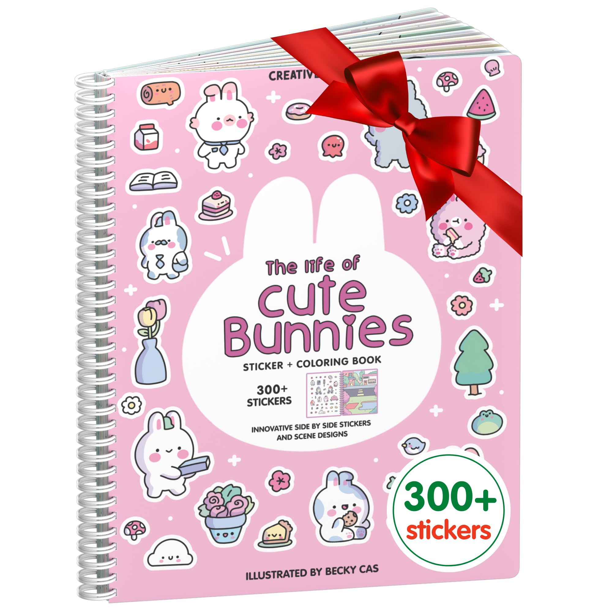 Cupkin Bunny Sticker Book cover for imaginative play and travel fun.