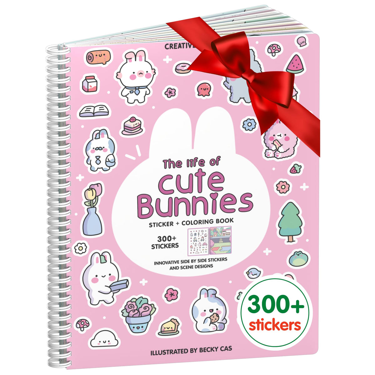 Cupkin Bunny Sticker Book cover for imaginative play and travel fun.