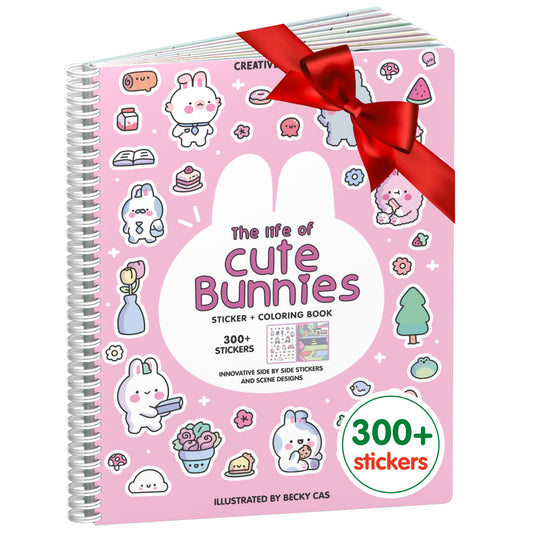 Cupkin Bunny Sticker Book cover for imaginative play and travel fun.