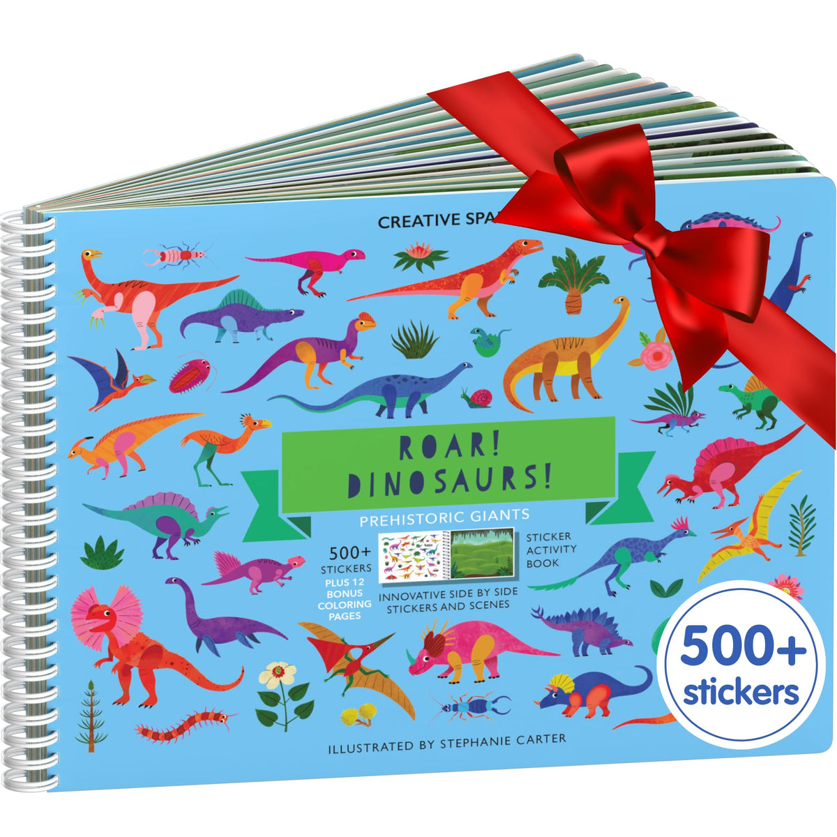 Cupkin dinosaur sticker book cover inviting creative play