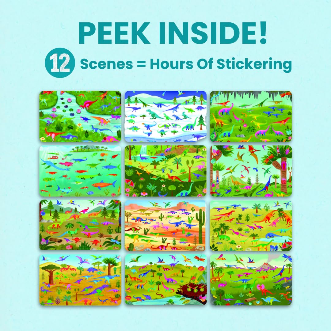 Cupkin dinosaur scene-4 offers diverse dinos to boost color exploration
