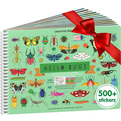 Cupkin Hello Bugs sticker book cover to spark imagination on the go.