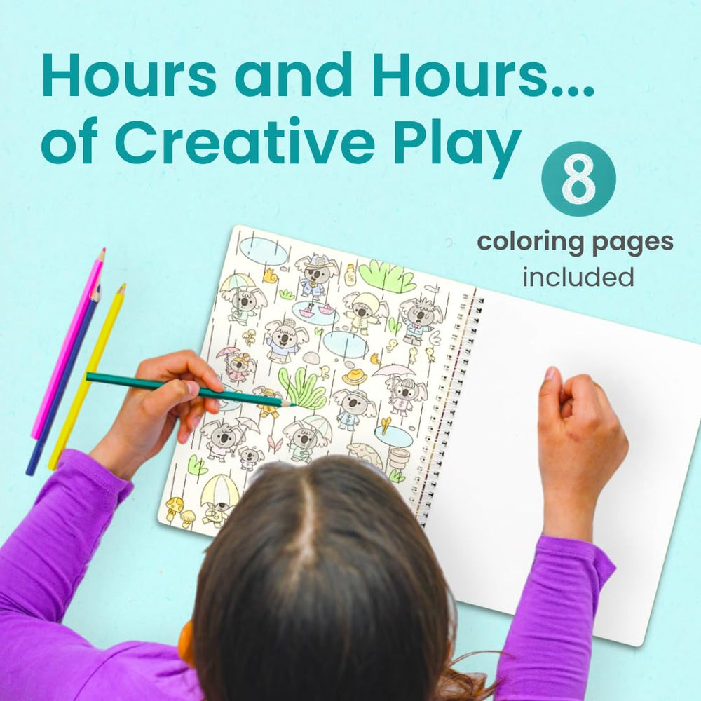 Cupkin Koalas coloring pages offering calming downtime and creative expression