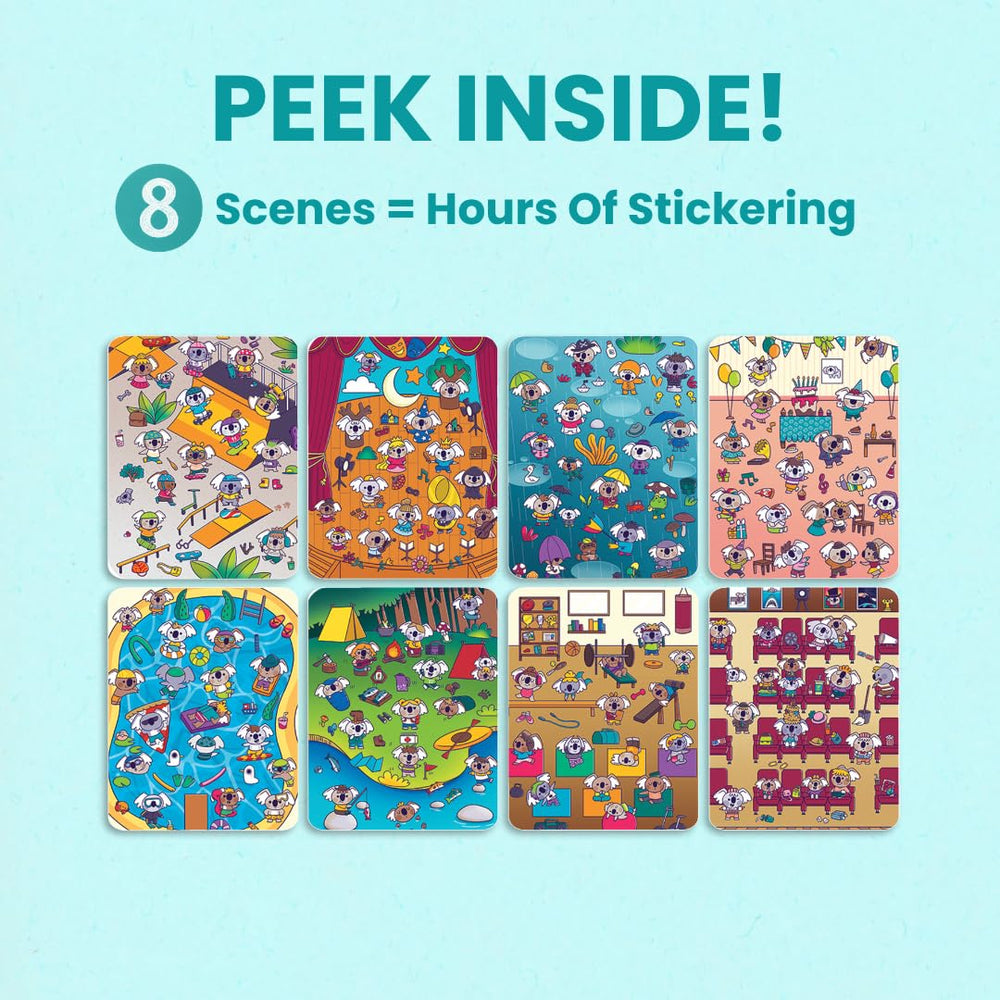 Cupkin Koalas spiral binding keeps pages flat for easy solo crafting