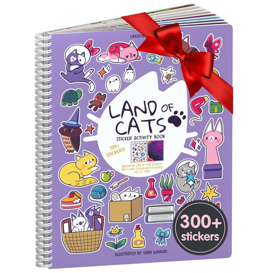 Cupkin Land of Cats sticker book cover inspires imaginative play at home