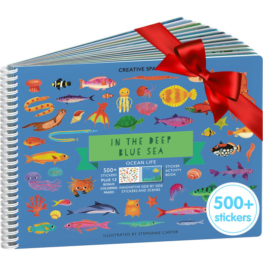 Cupkin Ocean Sticker Book 12 scenes for imaginative play on adventures