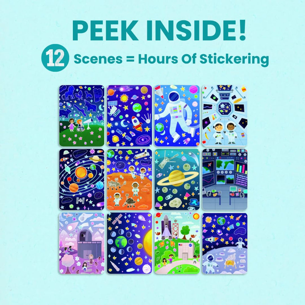 CUPKIN Outer Space coloring pages inviting calm, screen-free creativity during travel